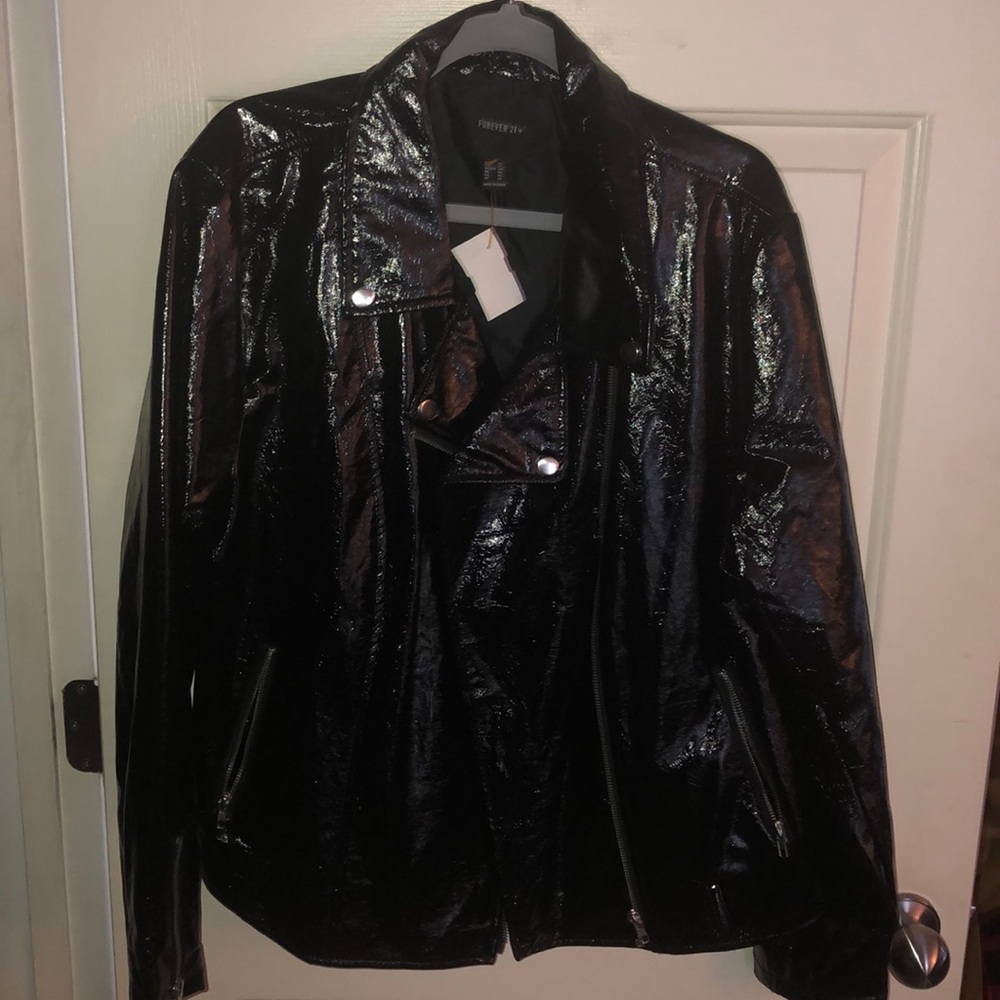 Forever 21 Faux Leather Jacket Size 3X